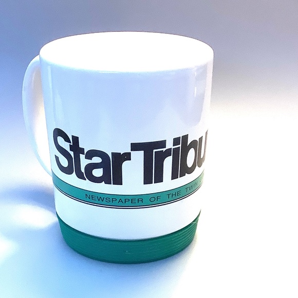 Star Tribune Minneapolis St. Paul Edition Mug New Clean Removable Bottom Grip - Picture 1 of 4